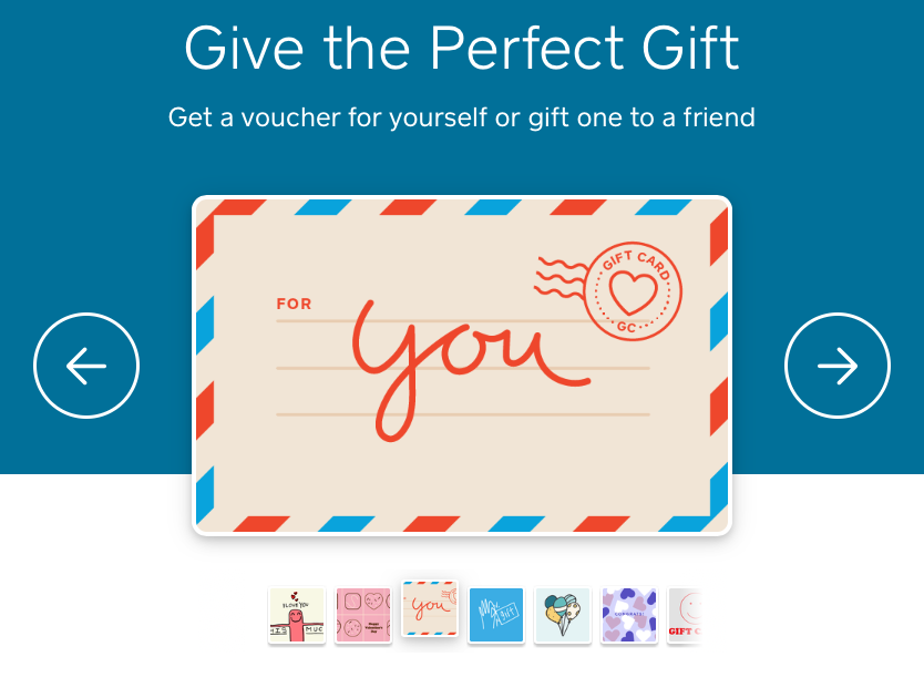 e-Certificate Gift Cards